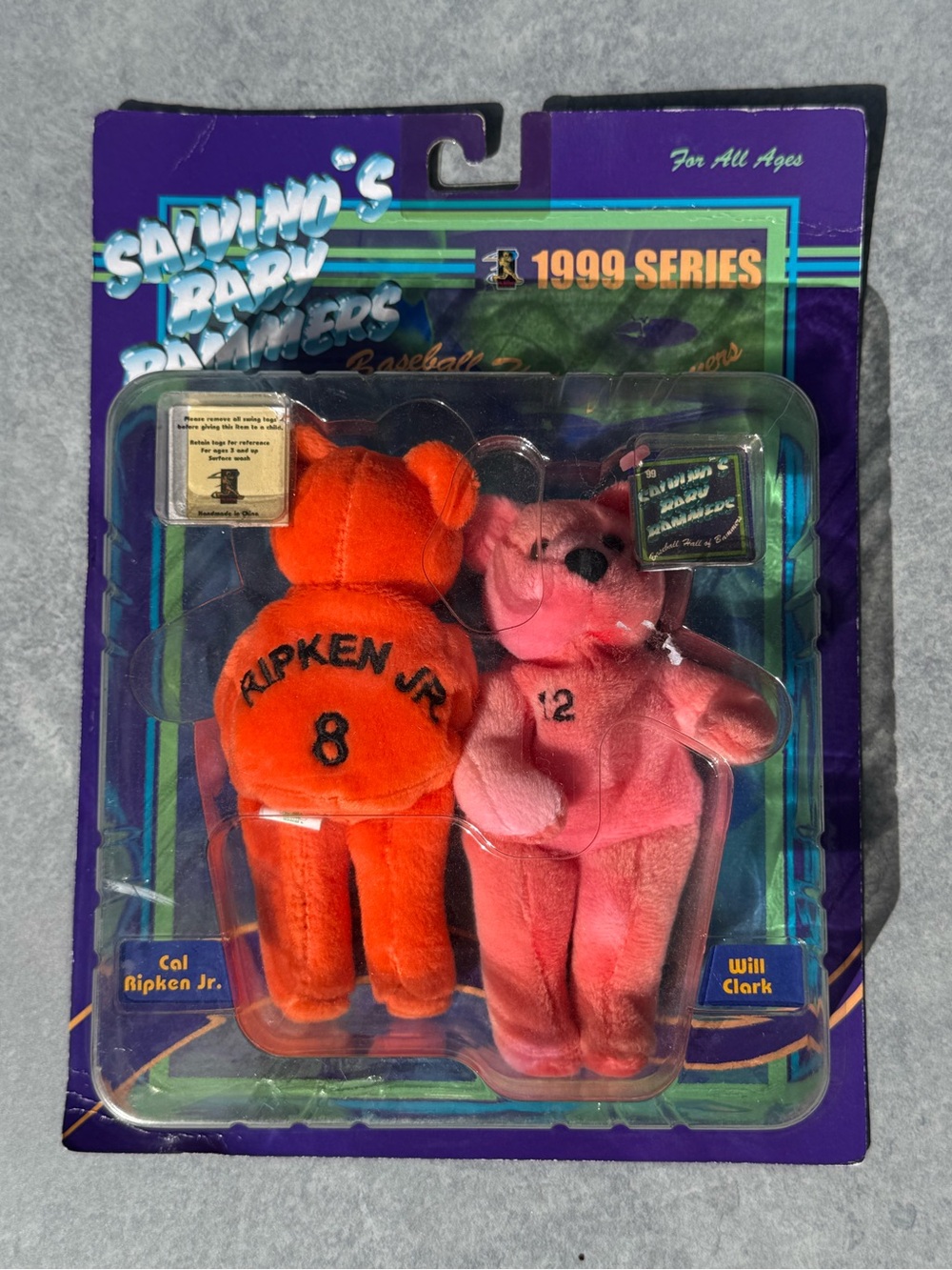 1999 Salvino’s Baby Bammers Cal Ripken Jr Will Clark MLB Sealed Vintage